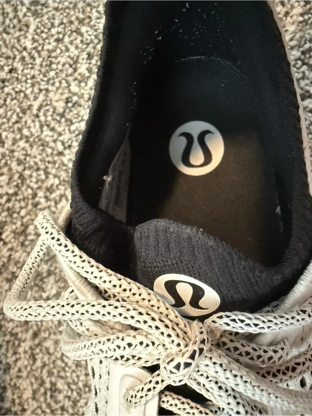 Women's Chunky Knit Trainer Sneakers in Cream and Black